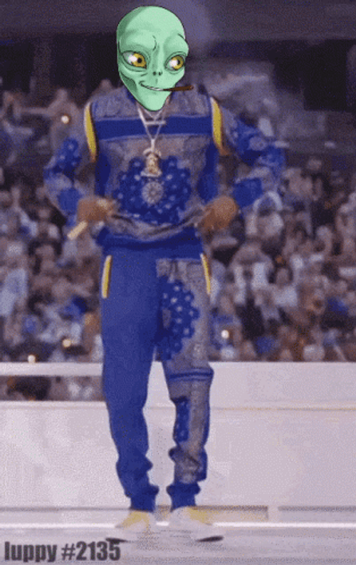 Dancing Alien On The Dance Floor GIF
