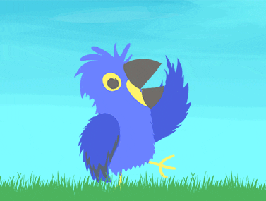 Dancing Animated Macaw GIF