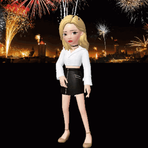 Dancing Avatar Fireworks Meme GIF