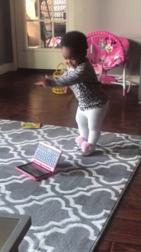 Dancing Baby Girl Fever GIF