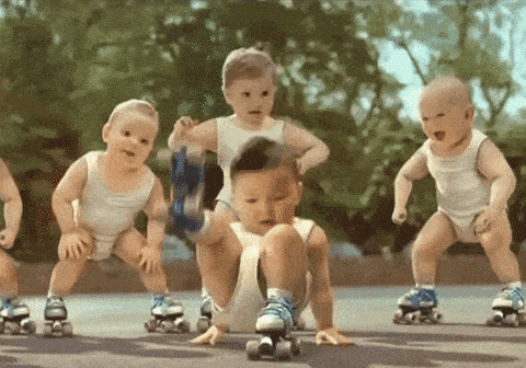 Dancing Baby Hip Hop Moves GIF