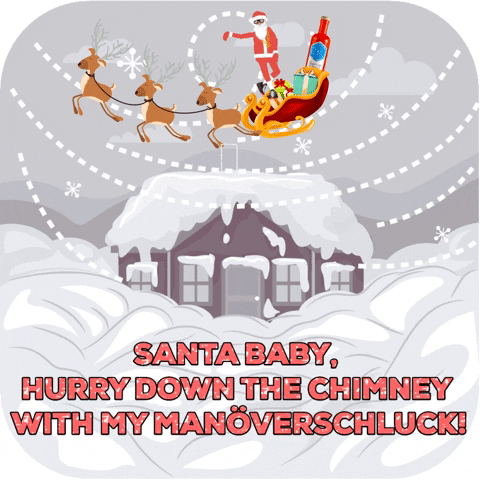 Dancing Baby Santa Claus Snow GIF