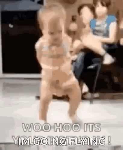 Dancing Baby With Woman Holding Baby