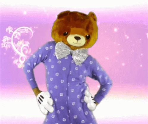 Dancing Bear Mascot GIF