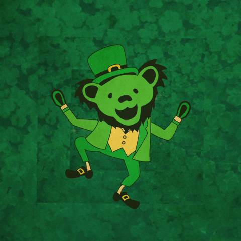 Dancing Bear Panic Patrick's Day GIF
