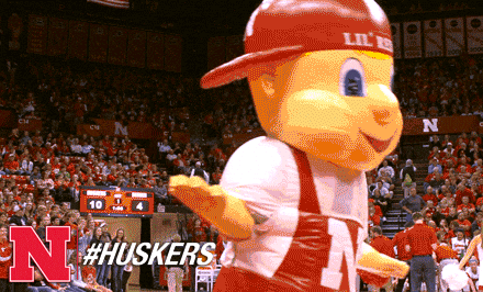 Dancing Boy Mascot Huskers GIF