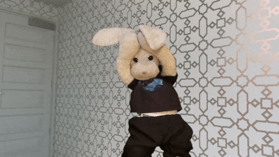 Dancing Bunny Hip Thrust GIF