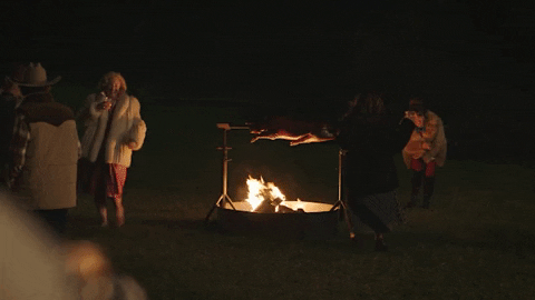 Dancing By The Bonfire GIF