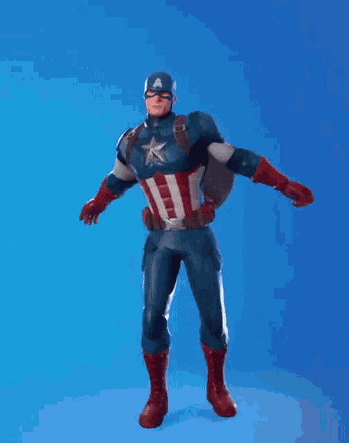 Dancing Captain America Art GIF