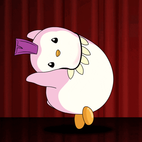 Dancing Cartoon Pudgy Penguins GIF