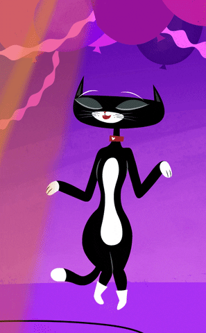 Dancing Cat Thorn Kitty GIF