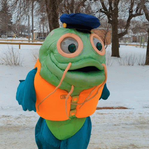Dancing Catfish Mascot GIF