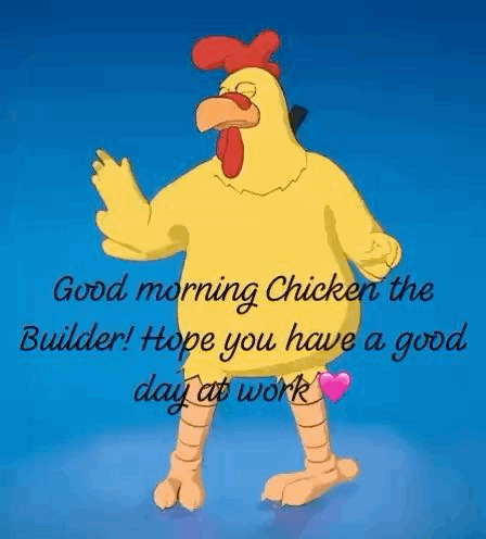 Dancing Chicken Saying Good Morning