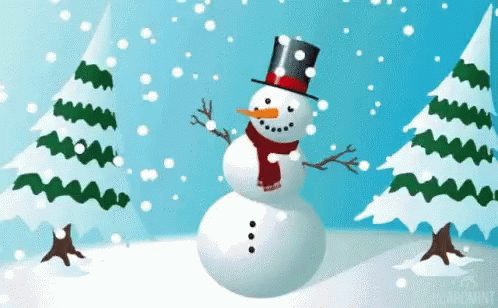Dancing Christmas Three And Frosty The Snowman GIF