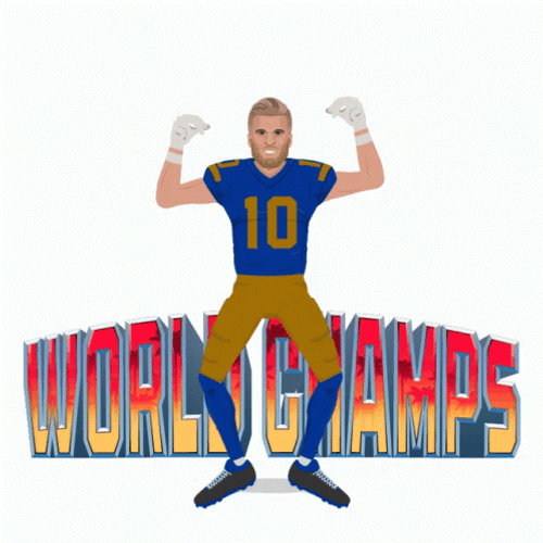 Dancing Cooper Kupp World Champs GIF