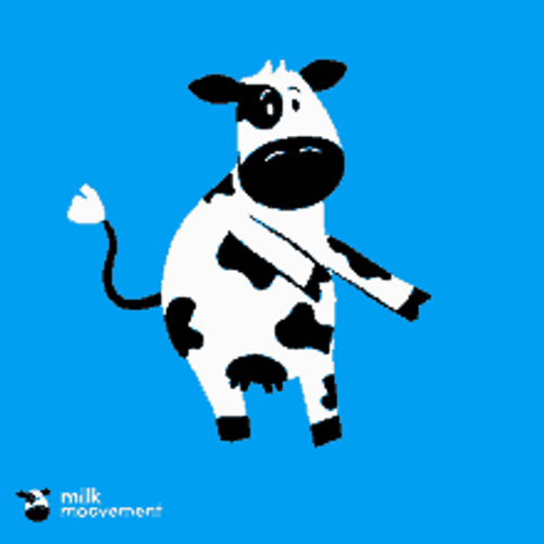 Dancing Cow Swaying Legs Animation GIF