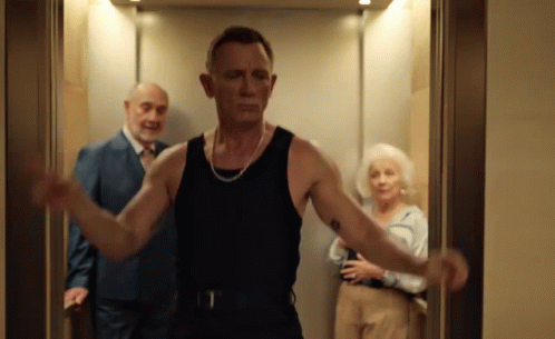 Dancing Daniel Craig Excited I Have Arrived GIF