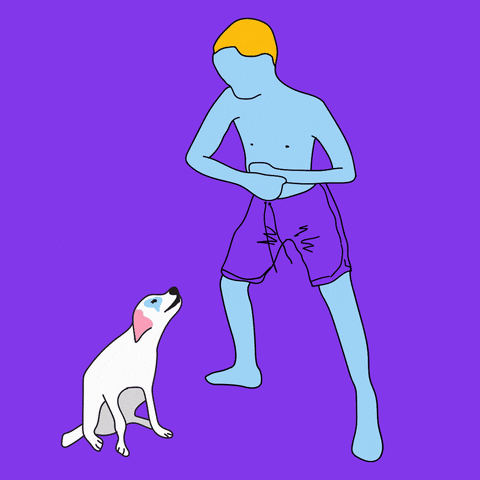 Dancing Dog Meme Cartoonized GIF