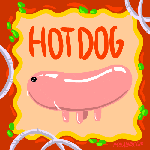 Dancing Dog Meme Hotdog Sandwich GIF