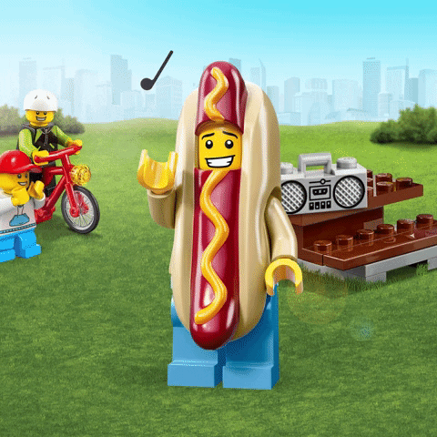 Dancing Dog Meme Lego Hotdog Dance GIF