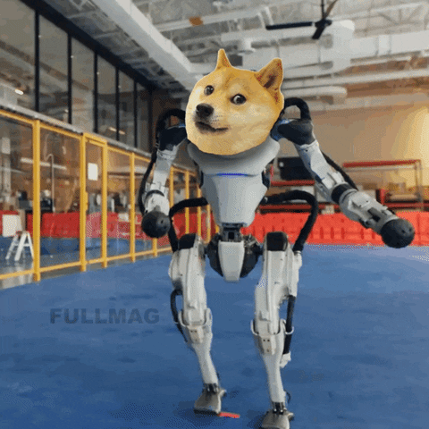 Dancing Dog Meme Robot Doggy GIF