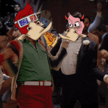 Dancing Duck Monkey Party Animals Meme GIF