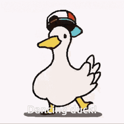 Dancing Duck Spinning GIF
