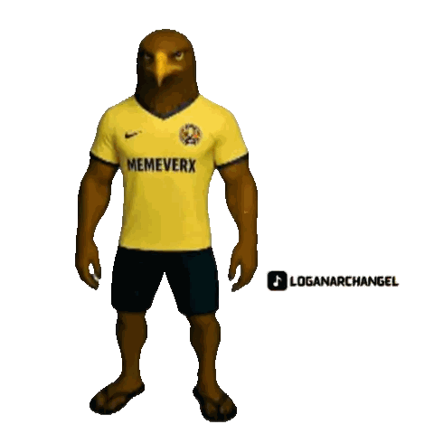 Dancing Eagle Mascot Poster