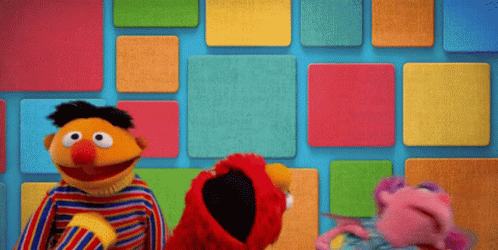 Dancing Elmo With Ernie And Abby GIF