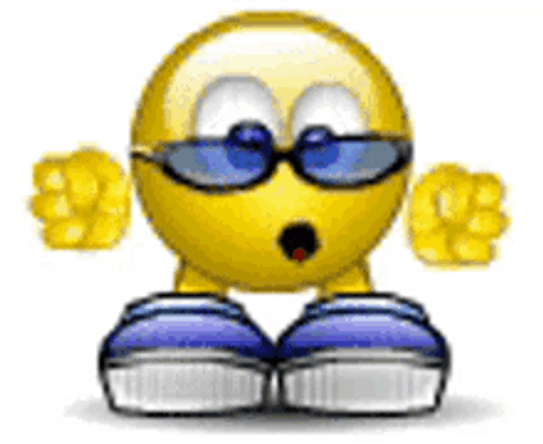 Dancing Emoji With Shades And Shoes GIF