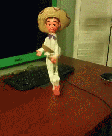Dancing Farmer String Puppet GIF