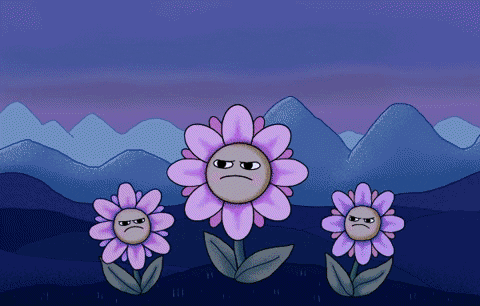 Dancing Flower Animated Thank You GIF