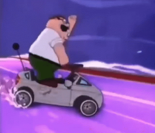 Dancing Fortnite Peter Griffin On The Road GIF