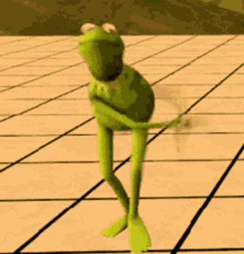 Dancing Frog Happy Kermit Footwork Clap GIF