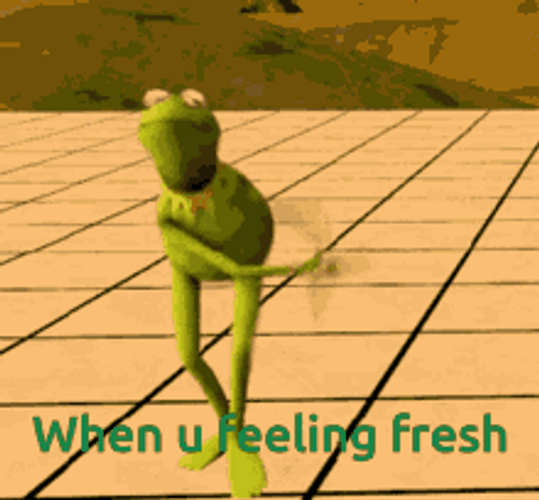Dancing Frog Kermit When You Feeling Fresh GIF