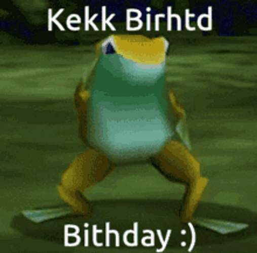 Dancing Frog Toad Birthday Greetings GIF