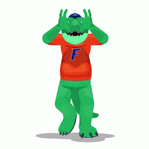 Dancing Gators Mascot GIF