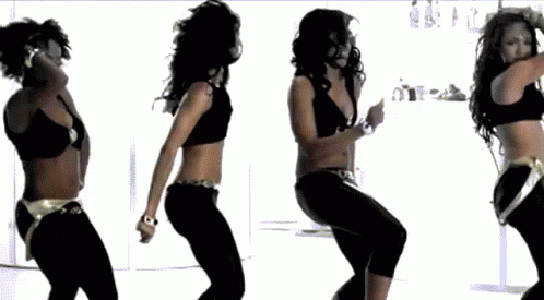 Dancing Girl Group Dance GIF
