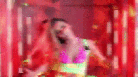Dancing Girl Head Swinging Sideways GIF