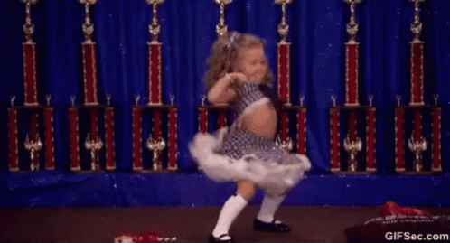 Dancing Girl In A Tutu Dress Little Kid GIF