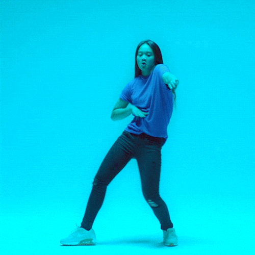Dancing Girl Inside A Studio GIF