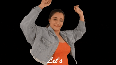 Dancing Girl Let's Dance GIF