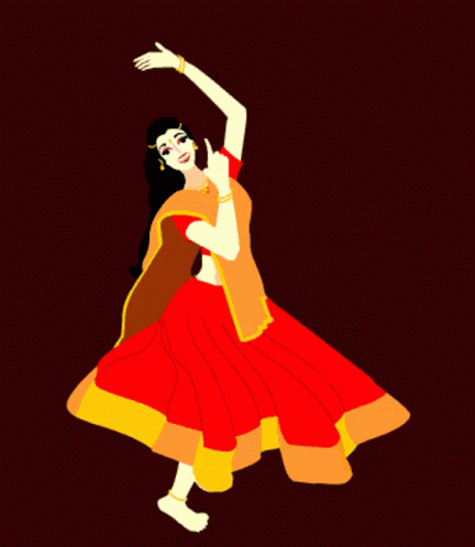 Dancing Girl Traditional Dance GIF