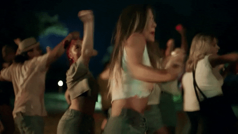 Dancing Girls At The Beach Shore GIF