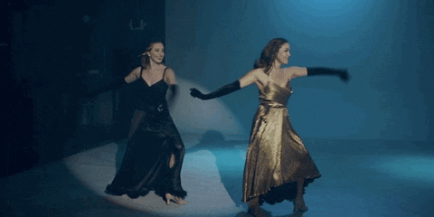 Dancing Girls Ballroom Dance GIF
