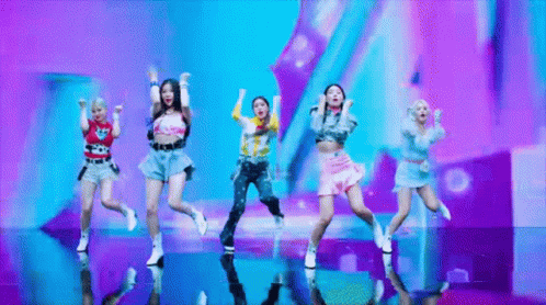 Dancing Girls Five Members Group GIF