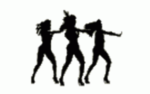 Dancing Girls In Black GIF