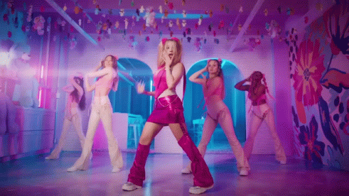 Dancing Girls Pink Theme GIF