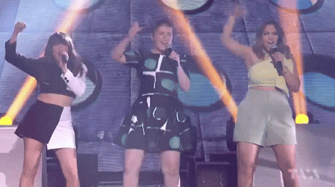 Dancing Girls Singing Battle GIF