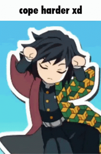 Dancing Giyu Cope Harder GIF